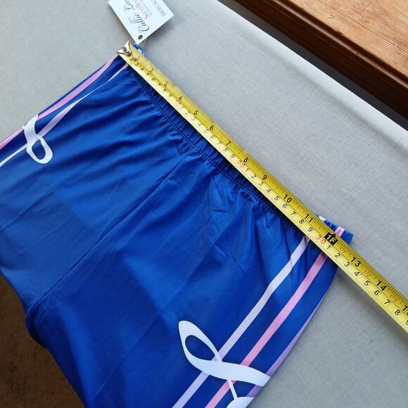 Stasia Blue Notes: 3D Musical Graphic Leggings Plus Size 1X/2X Callie Lives - Picture 7 of 9